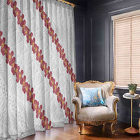 White Sunday Tonga Fakame Window Curtain Tongan Ngatu Heilala Lei - Polynesian Pride