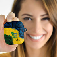 Malampa Province Vanuatu AirPods Case Map With Polynesian Pattern LT14 - Polynesian Pride