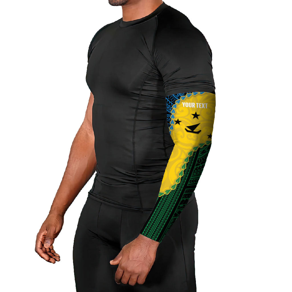 Personalised Malampa Province Vanuatu Arm Sleeves Map With Polynesian Pattern LT14 - Polynesian Pride