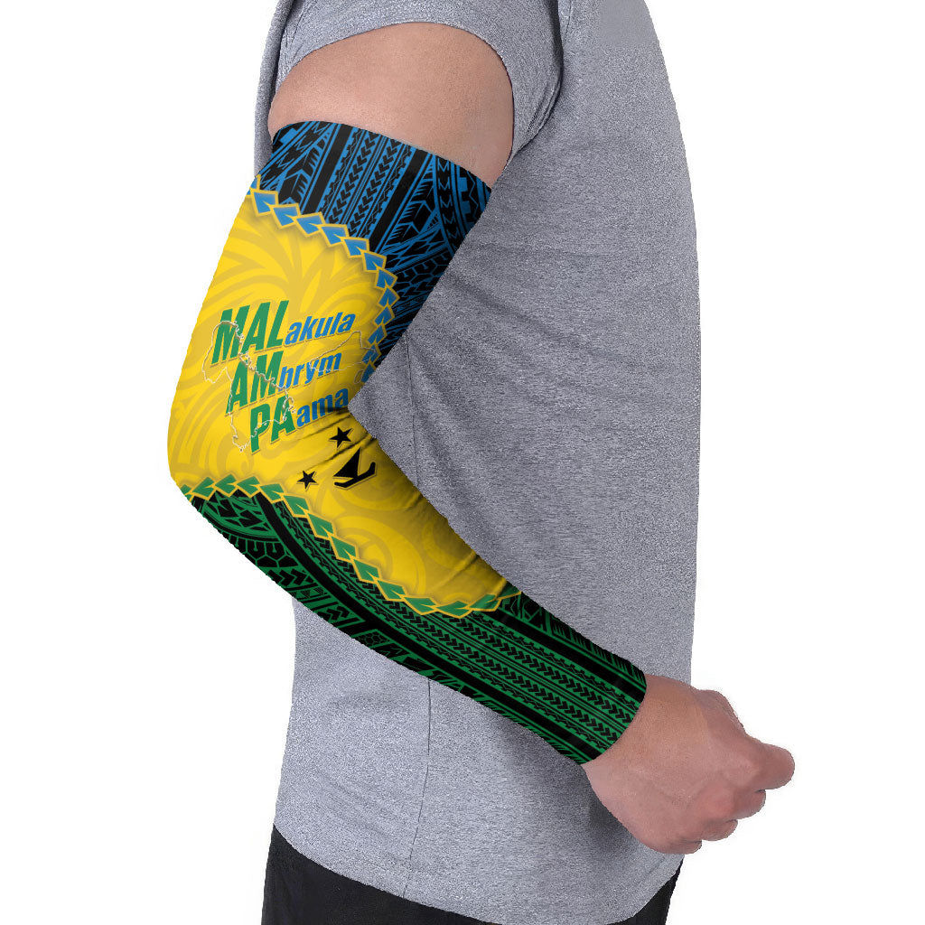 Personalised Malampa Province Vanuatu Arm Sleeves Map With Polynesian Pattern LT14 - Polynesian Pride