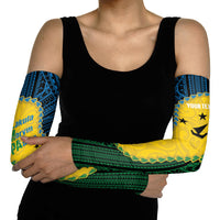 Personalised Malampa Province Vanuatu Arm Sleeves Map With Polynesian Pattern LT14 - Polynesian Pride