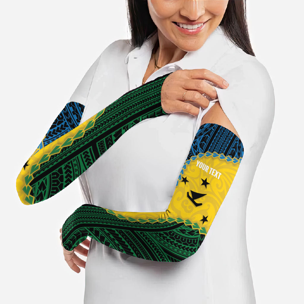 Personalised Malampa Province Vanuatu Arm Sleeves Map With Polynesian Pattern LT14 - Polynesian Pride