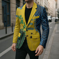 Personalised Malampa Province Vanuatu Blazer Map With Polynesian Pattern LT14 - Polynesian Pride