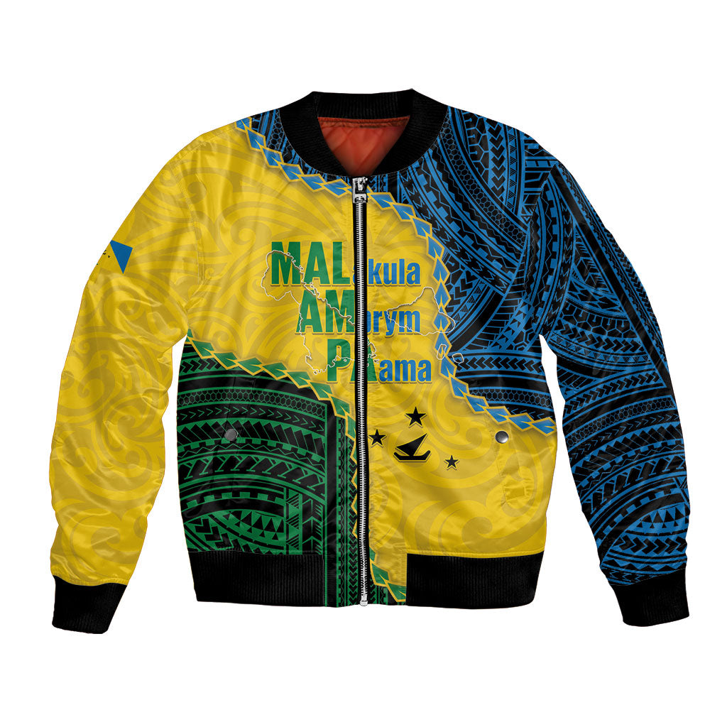 Personalised Malampa Province Vanuatu Bomber Jacket Map With Polynesian Pattern LT14 Unisex Multicolor - Polynesian Pride
