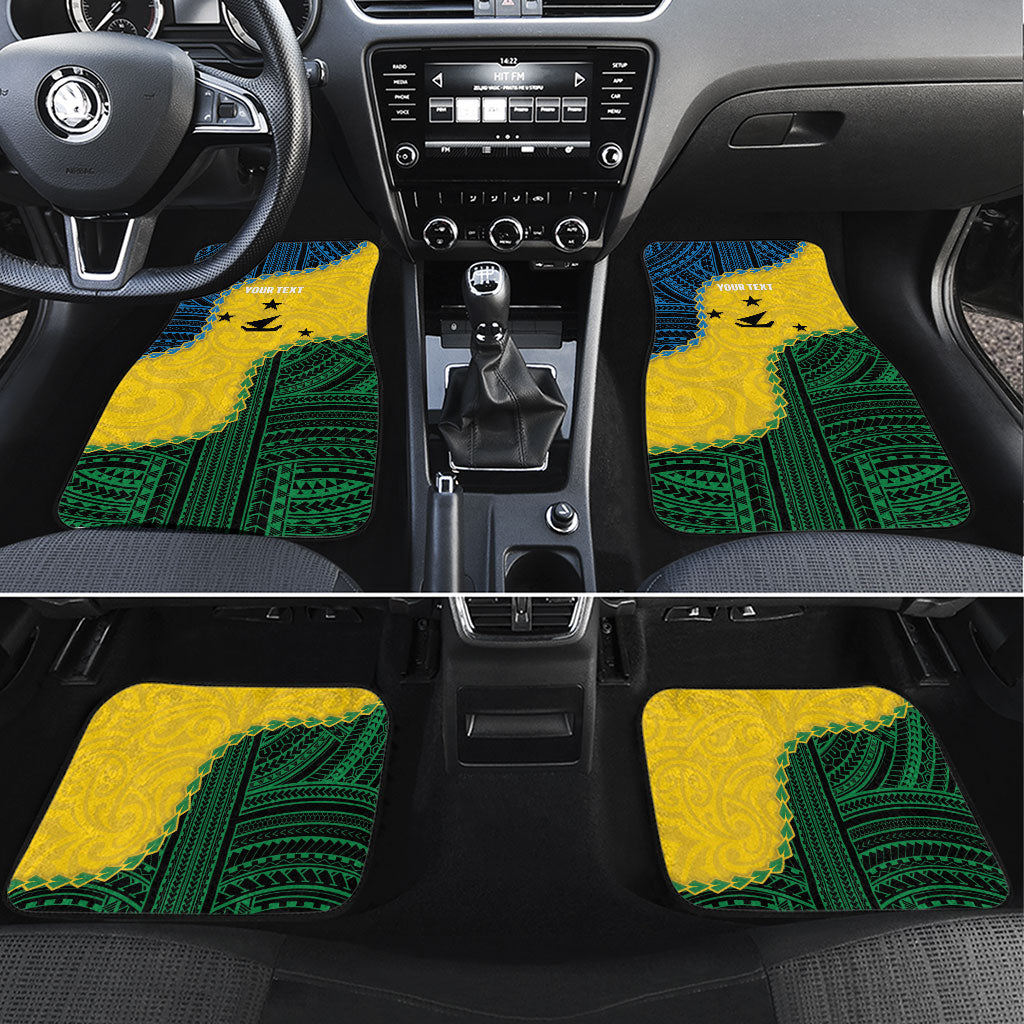 Personalised Malampa Province Vanuatu Car Mats Map With Polynesian Pattern LT14 Set 4pcs Multicolor - Polynesian Pride