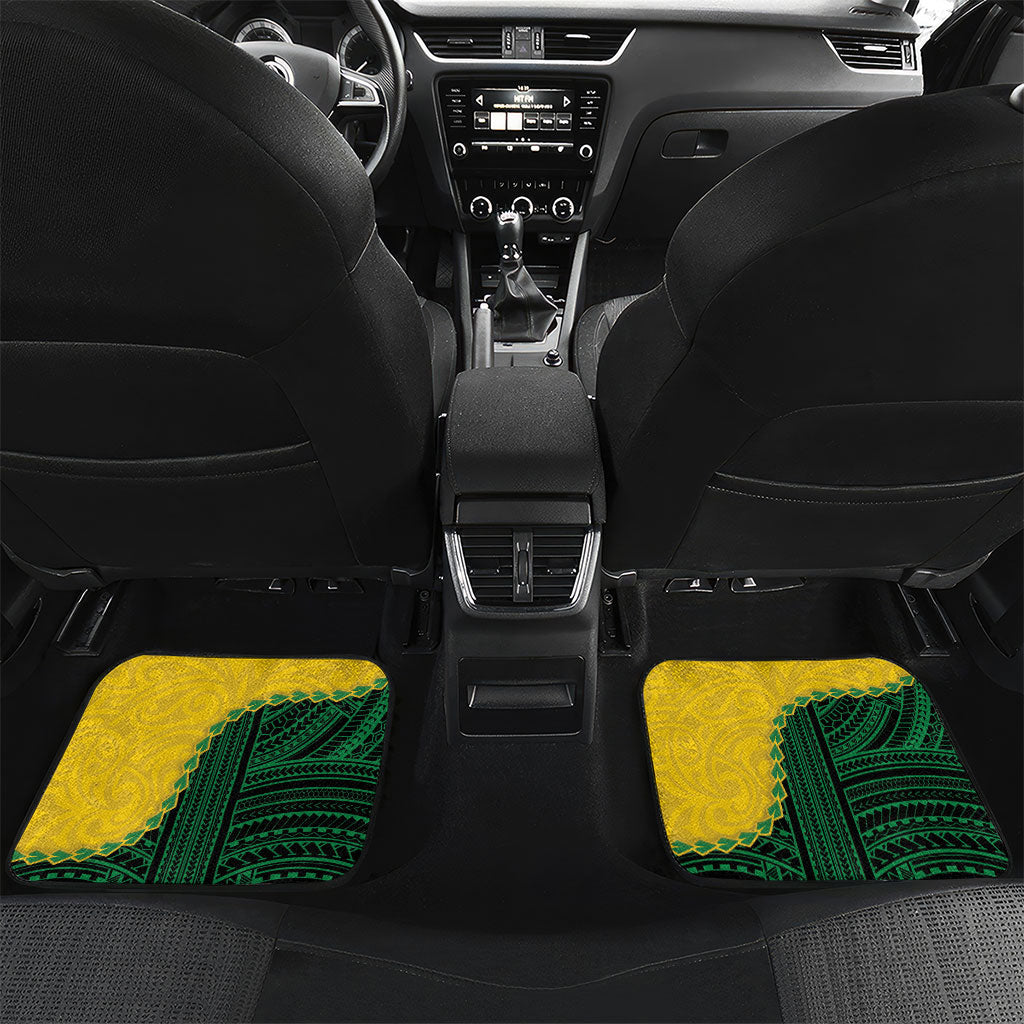 Personalised Malampa Province Vanuatu Car Mats Map With Polynesian Pattern LT14 Set 2pcs - Back Multicolor - Polynesian Pride