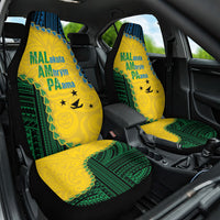 Malampa Province Vanuatu Car Seat Cover Map With Polynesian Pattern LT14 One Size Multicolor - Polynesian Pride