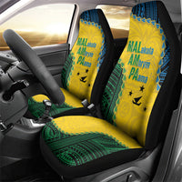Malampa Province Vanuatu Car Seat Cover Map With Polynesian Pattern LT14 - Polynesian Pride
