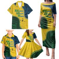 Personalised Malampa Province Vanuatu Family Matching Puletasi and Hawaiian Shirt Map With Polynesian Pattern LT14 - Polynesian Pride