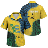 Personalised Malampa Province Vanuatu Family Matching Puletasi and Hawaiian Shirt Map With Polynesian Pattern LT14 Son's Shirt Multicolor - Polynesian Pride