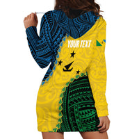 Personalised Malampa Province Vanuatu Hoodie Dress Map With Polynesian Pattern LT14 - Polynesian Pride
