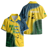Personalised Malampa Province Vanuatu Kid Hawaiian Shirt Map With Polynesian Pattern LT14 - Polynesian Pride