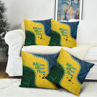 Malampa Province Vanuatu Pillow Cover Map With Polynesian Pattern LT14 - Polynesian Pride