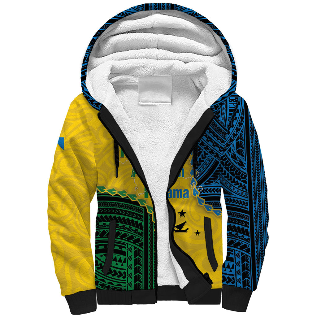 Personalised Malampa Province Vanuatu Sherpa Hoodie Map With Polynesian Pattern LT14 Unisex Multicolor - Polynesian Pride