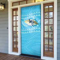 Aloha Hawaii Humuhumu Reef Triggerfish Door Cover Hawaiian Leis Kakau Pattern LT14 - Polynesian Pride