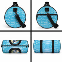 Aloha Hawaii Humuhumu Reef Triggerfish Duffle Bag Hawaiian Leis Kakau Pattern