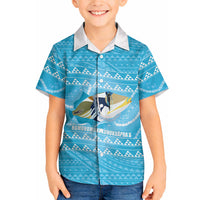 Aloha Hawaii Humuhumu Reef Triggerfish Hawaiian Shirt Hawaiian Leis Kakau Pattern LT14 - Polynesian Pride