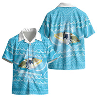Aloha Hawaii Humuhumu Reef Triggerfish Kid Hawaiian Shirt Hawaiian Leis Kakau Pattern LT14 - Polynesian Pride
