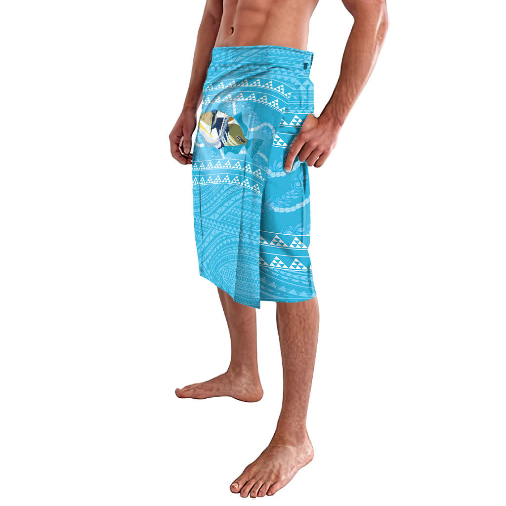 Aloha Hawaii Humuhumu Reef Triggerfish Lavalava Hawaiian Leis Kakau Pattern LT14 - Polynesian Pride