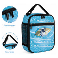 Aloha Hawaii Humuhumu Reef Triggerfish Lunch Bag Hawaiian Leis Kakau Pattern