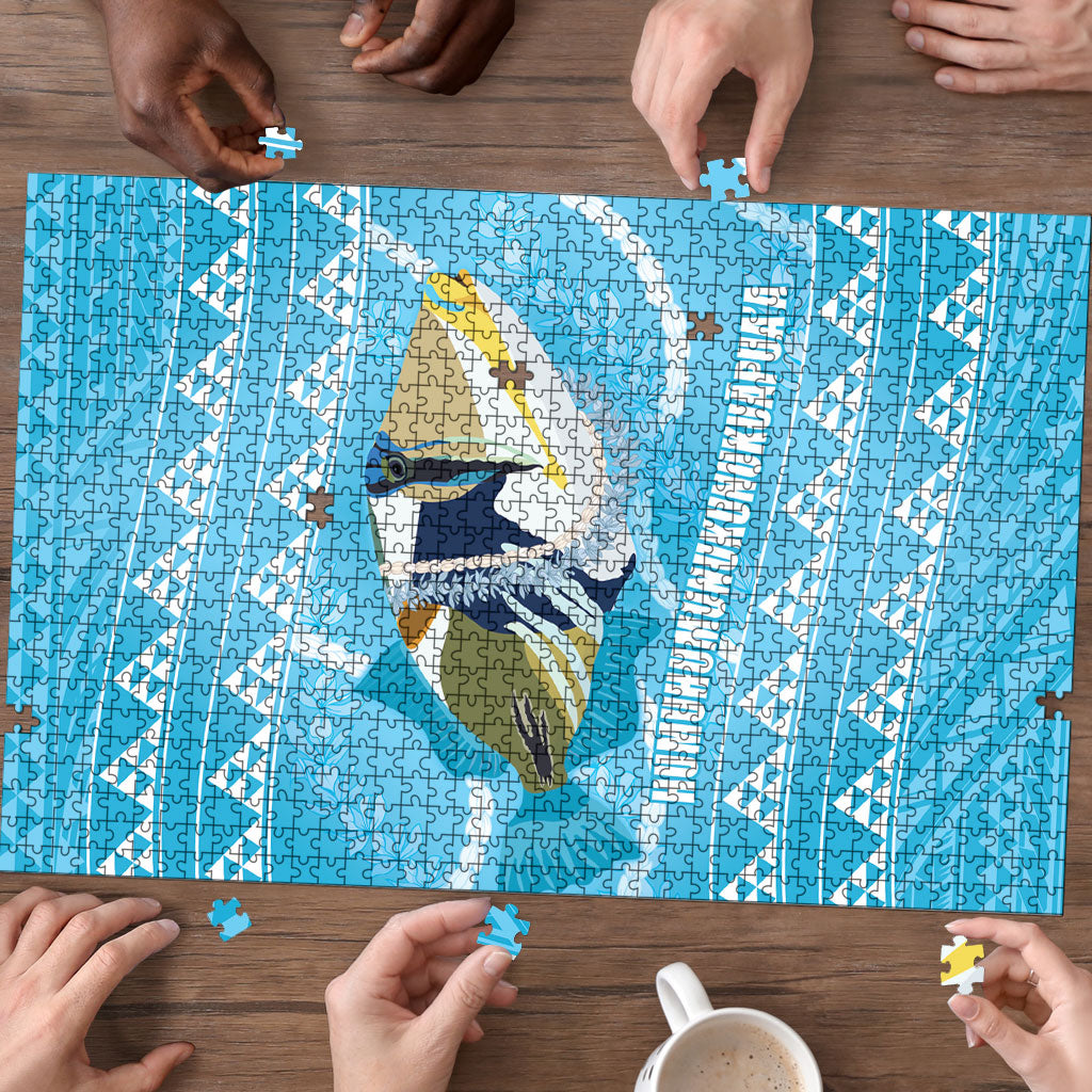 Aloha Hawaii Humuhumu Reef Triggerfish Puzzle Hawaiian Leis Kakau Pattern LT14 - Polynesian Pride