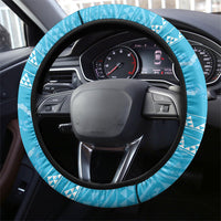 Aloha Hawaii Humuhumu Reef Triggerfish Steering Wheel Cover Hawaiian Leis Kakau Pattern LT14 - Polynesian Pride