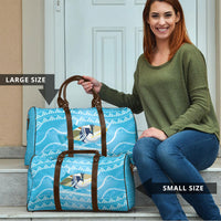 Aloha Hawaii Humuhumu Reef Triggerfish Travel Bag Hawaiian Leis Kakau Pattern LT14 - Polynesian Pride