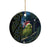 New Zealand Christmas Ceramic Ornament Cute Kakapo Meri Kirihimete Maori Koru