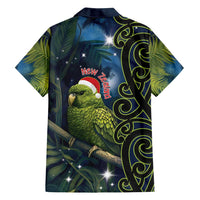 New Zealand Christmas Family Matching Long Sleeve Bodycon Dress and Hawaiian Shirt Cute Kakapo Meri Kirihimete Maori Koru LT14 - Polynesian Pride