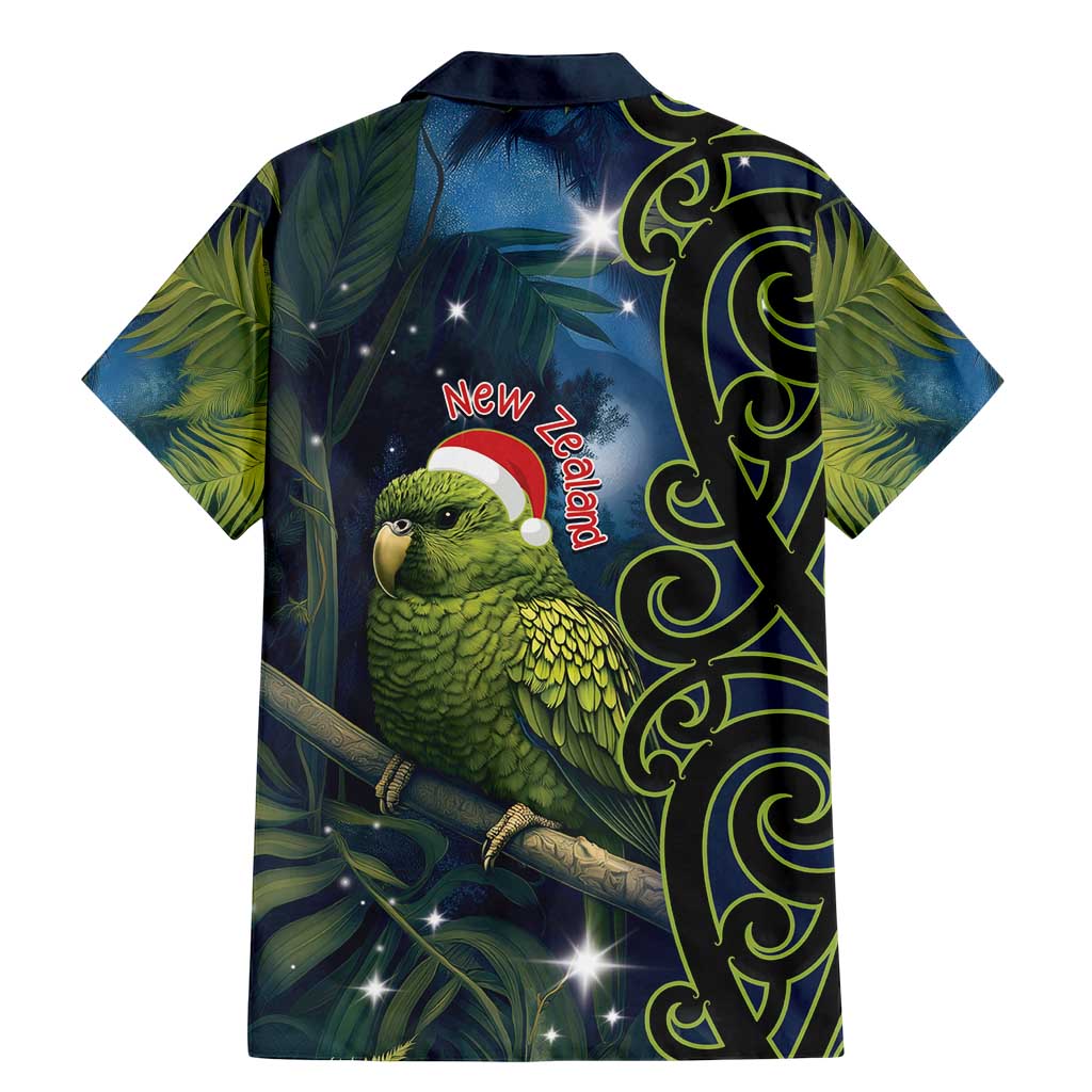 New Zealand Christmas Family Matching Mermaid Dress and Hawaiian Shirt Cute Kakapo Meri Kirihimete Maori Koru LT14 - Polynesian Pride