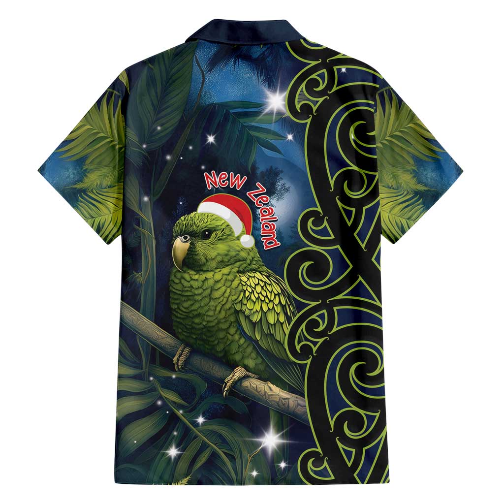 New Zealand Christmas Family Matching Puletasi and Hawaiian Shirt Cute Kakapo Meri Kirihimete Maori Koru LT14 - Polynesian Pride