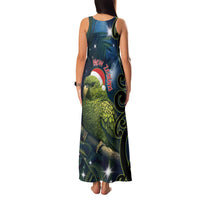 New Zealand Christmas Family Matching Tank Maxi Dress and Hawaiian Shirt Cute Kakapo Meri Kirihimete Maori Koru