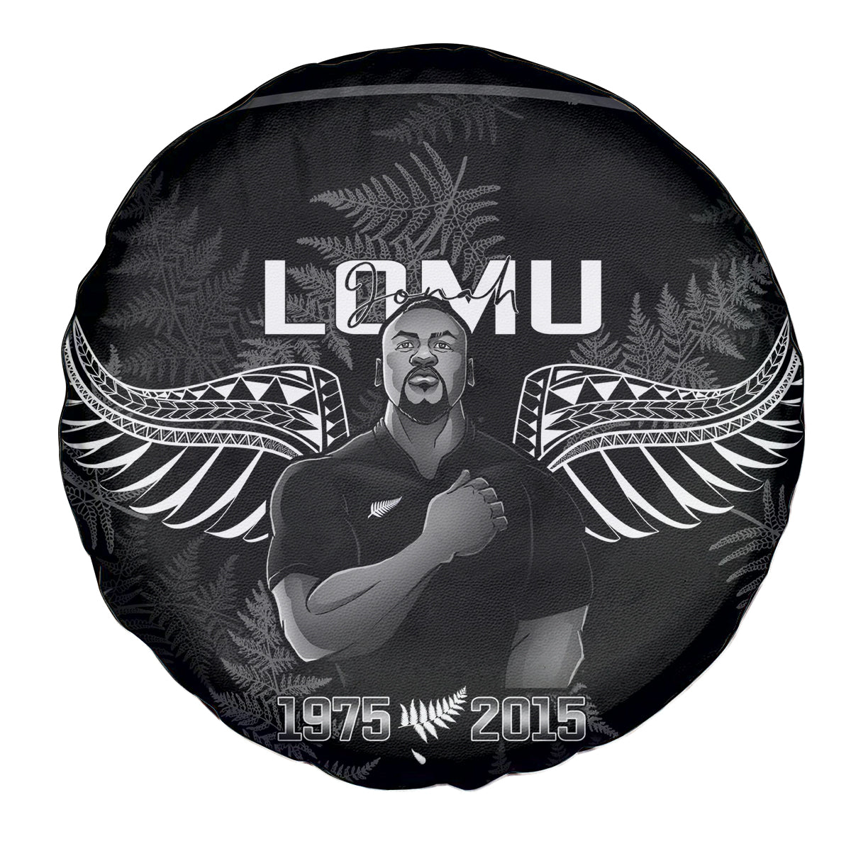 New Zealand Silver Fern Rugby Spare Tire Cover Aotearoa Godfather Proud Gone But Never Forgotten LT14 - Polynesian Pride