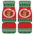 Personalized Hawaii Christmas Car Mats Tiki Santa Mele Kalikimaka