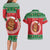 Personalized Hawaii Christmas Couples Matching Long Sleeve Bodycon Dress and Hawaiian Shirt Tiki Santa Mele Kalikimaka