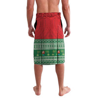 Personalized Hawaii Christmas Lavalava Tiki Santa Mele Kalikimaka