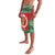 Personalized Hawaii Christmas Lavalava Tiki Santa Mele Kalikimaka