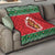 Personalized Hawaii Christmas Quilt Tiki Santa Mele Kalikimaka