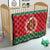 Personalized Hawaii Christmas Quilt Tiki Santa Mele Kalikimaka