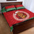 Personalized Hawaii Christmas Quilt Bed Set Tiki Santa Mele Kalikimaka