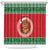 Personalized Hawaii Christmas Shower Curtain Tiki Santa Mele Kalikimaka