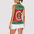 Personalized Hawaii Christmas Women Sleeveless Polo Shirt Tiki Santa Mele Kalikimaka