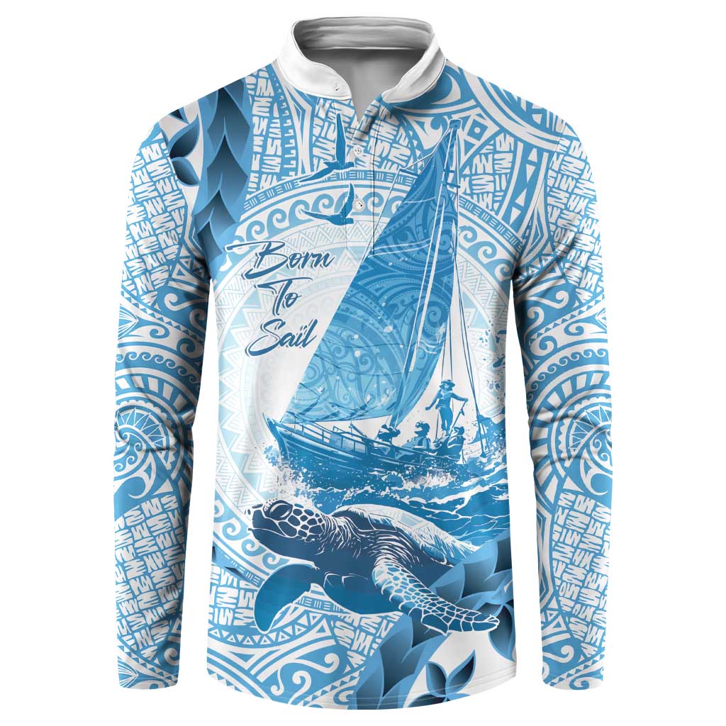 New Zealand Saling Button Sweatshirt Aotearoa Yacht Racing - Born To Sail