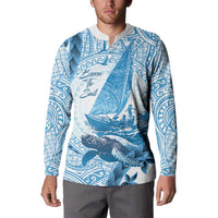 New Zealand Saling Button Sweatshirt Aotearoa Yacht Racing - Born To Sail