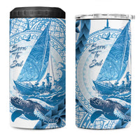 New Zealand Saling 4 in 1 Can Cooler Tumbler Aotearoa Yacht Racing - Born To Sail