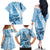 New Zealand Saling Family Matching Off The Shoulder Long Sleeve Dress and Hawaiian Shirt Aotearoa Yacht Racing - Born To Sail