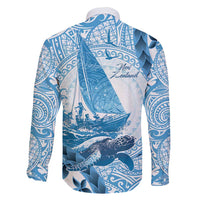 New Zealand Sailing Family Matching Puletasi and Hawaiian Shirt Aotearoa Yacht Racing - Born To Sail LT14 - Polynesian Pride