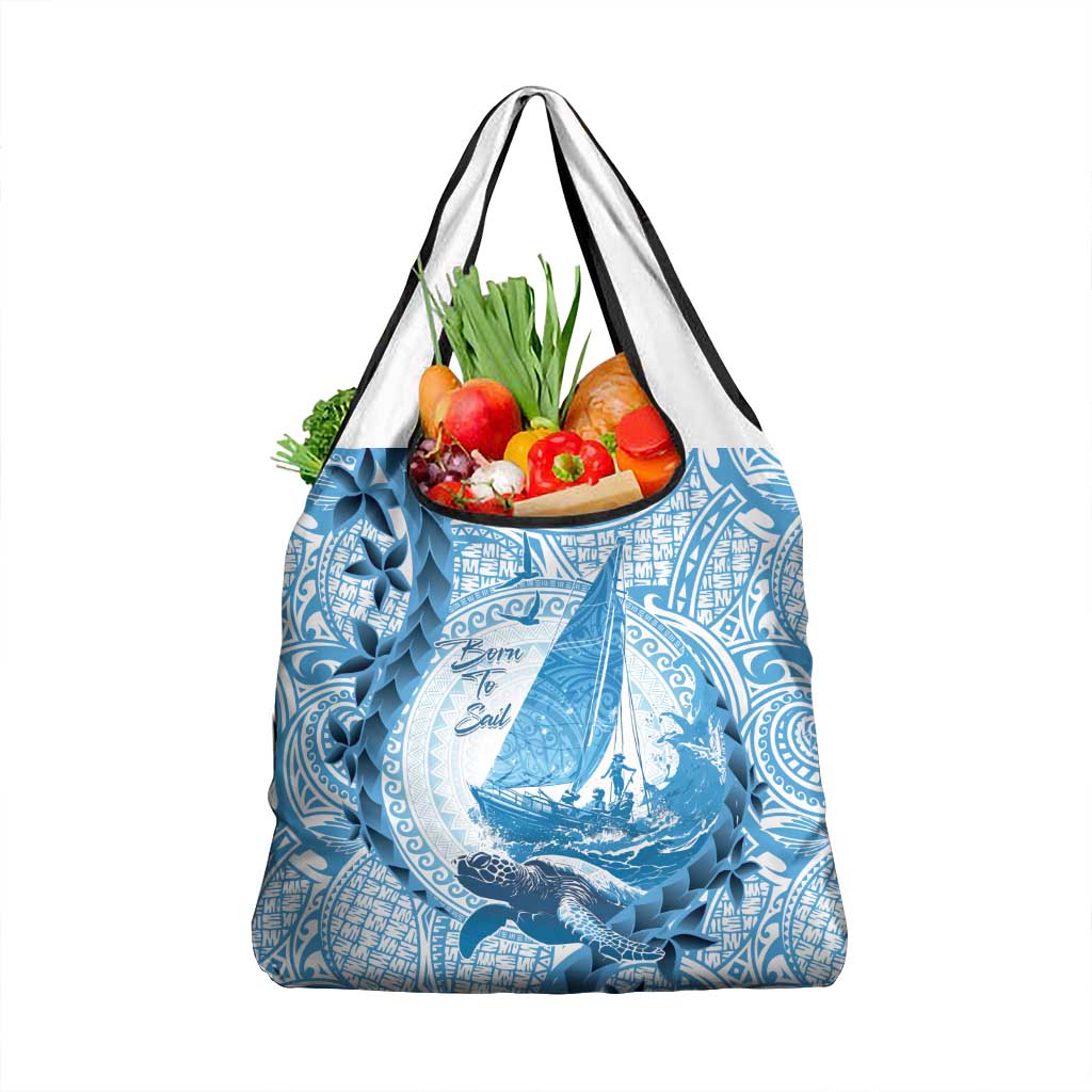 New Zealand Saling Grocery Bag Aotearoa Yacht Racing - Born To Sail