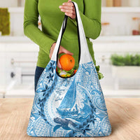 New Zealand Saling Grocery Bag Aotearoa Yacht Racing - Born To Sail