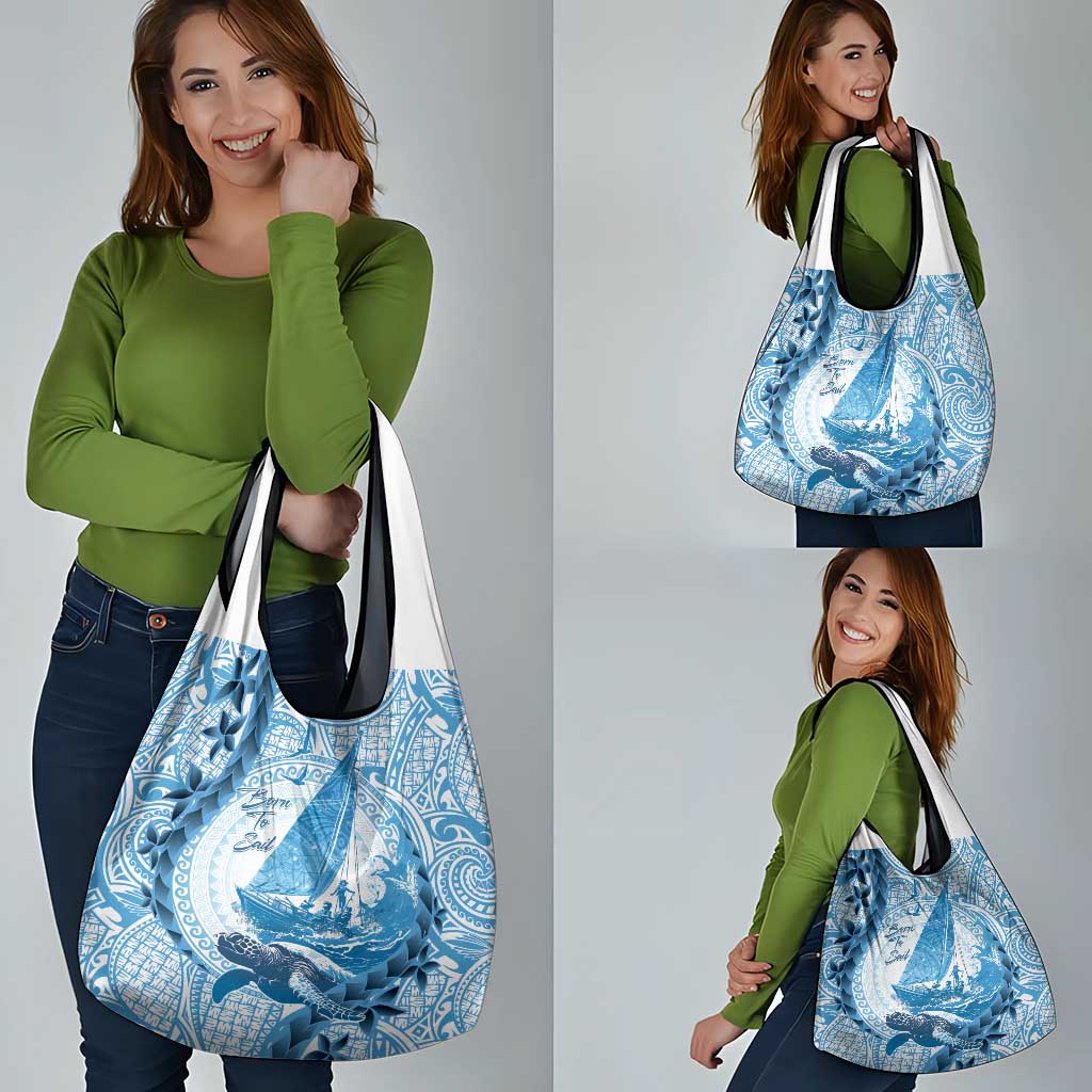 New Zealand Saling Grocery Bag Aotearoa Yacht Racing - Born To Sail